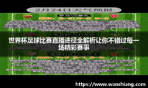 世界杯足球比赛直播途径全解析让你不错过每一场精彩赛事