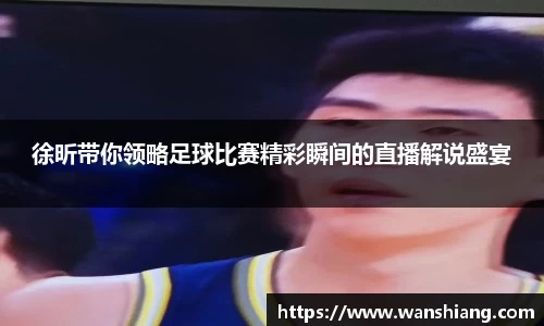 徐昕带你领略足球比赛精彩瞬间的直播解说盛宴